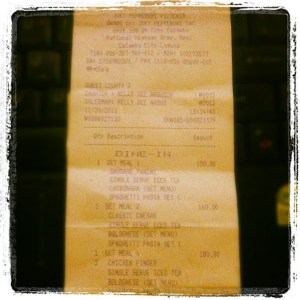 joey pepperoni pizzeria receipt for bolognese with cockroach joey pepperoni pizzeria receipt for bolognese with cockroach