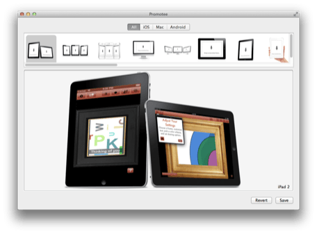 DevJuice early look: Create slick framed product shots with Promotee | TUAW – The Unofficial Apple Weblog