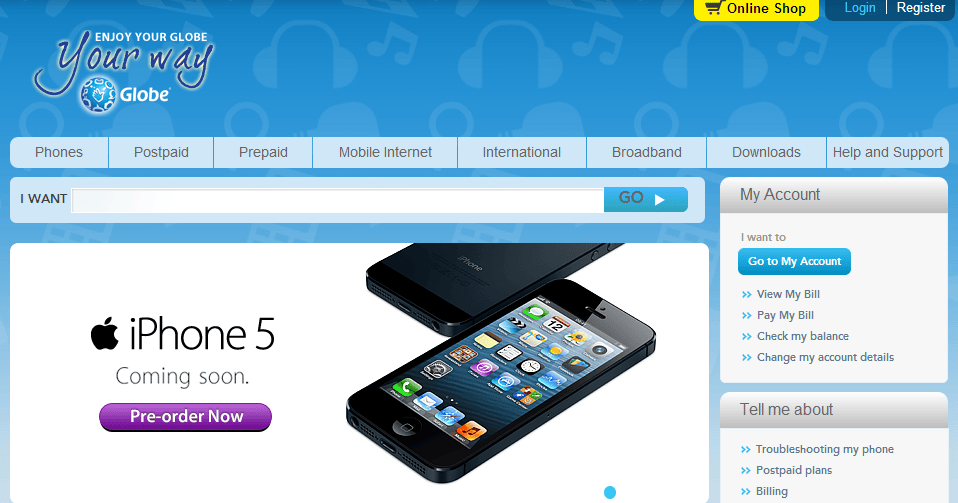 Globe Telecom now accepting pre-orders for the iPhone 5, coming on December 14, 2012