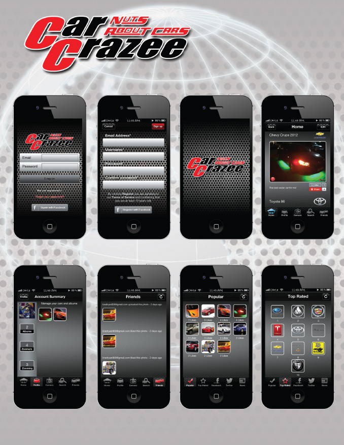 Car Crazee App Snaps