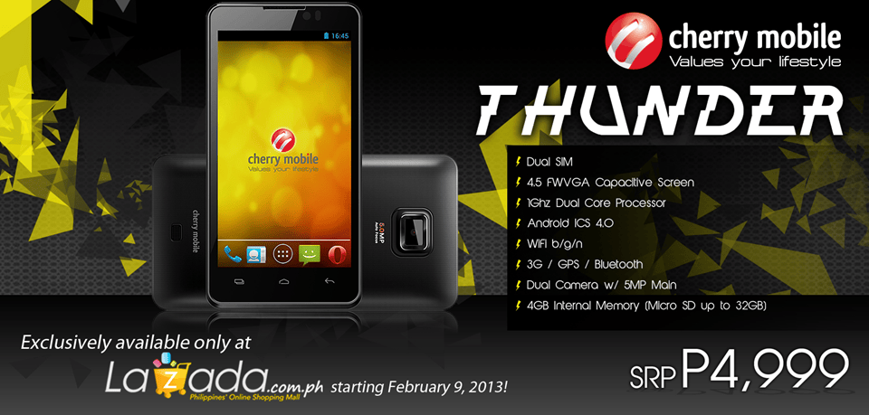 Meet the Cherry Mobile Thunder: The Latest Droid in the Cherry Mobile&nbsp;Line-Up