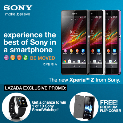 Buy a Sony Xperia™ Z from Lazada.com.ph for a chance to win a Sony SmartWatch!