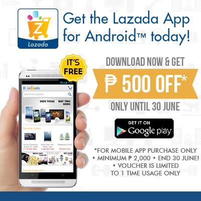 Lazada launches FREE Android App with Php500 OFF in-app purchase! [RJMarmol.com VIDEO&nbsp;Review]