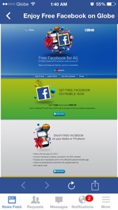 Facebook Free for Globe/TM Subscribers Until January 25, 2014; Twitter Free for Sun&nbsp;Subscribers