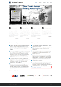 Voice Dream  Text To Speech App - Website link